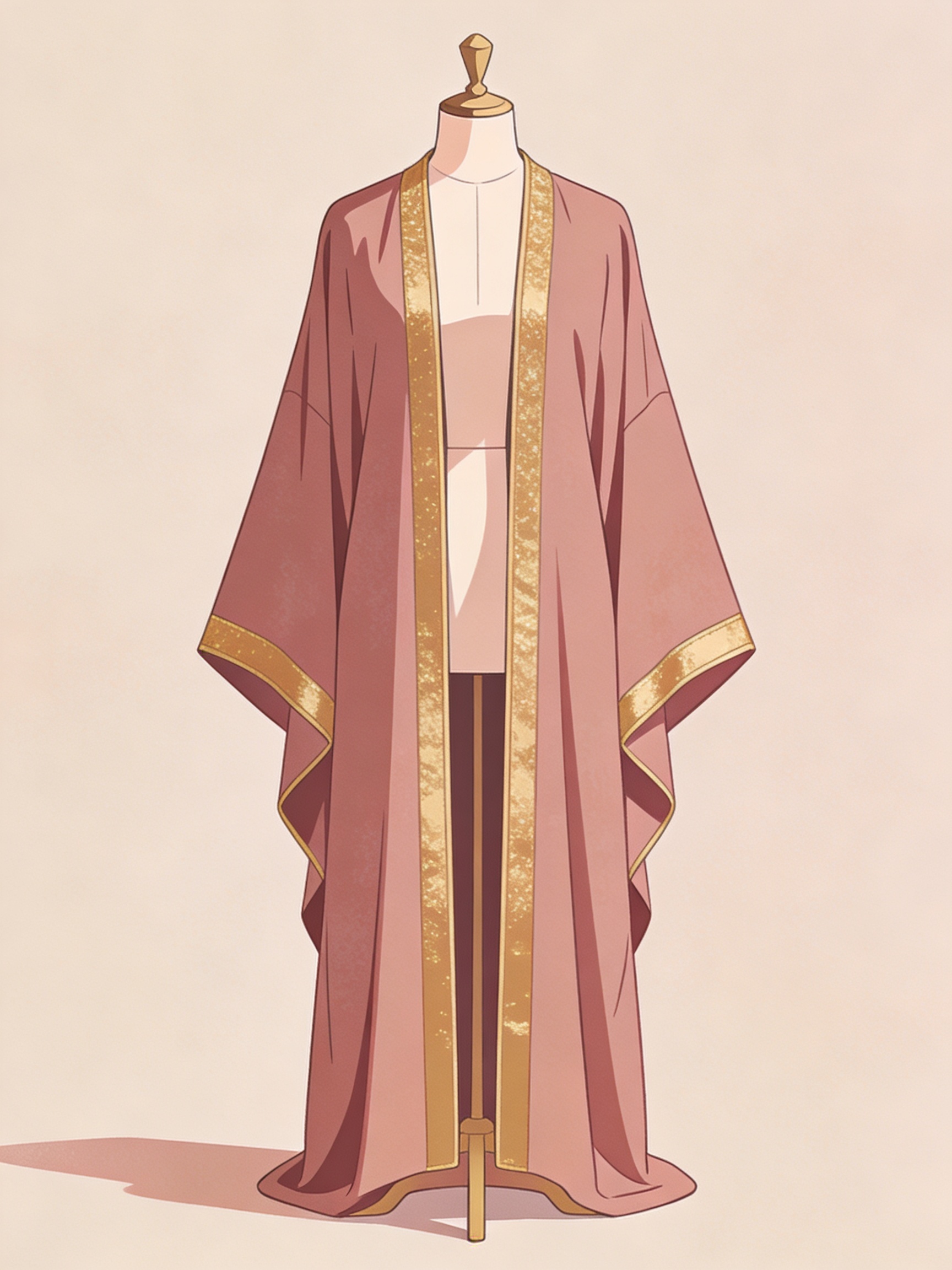 Open-Front Kimono Abaya