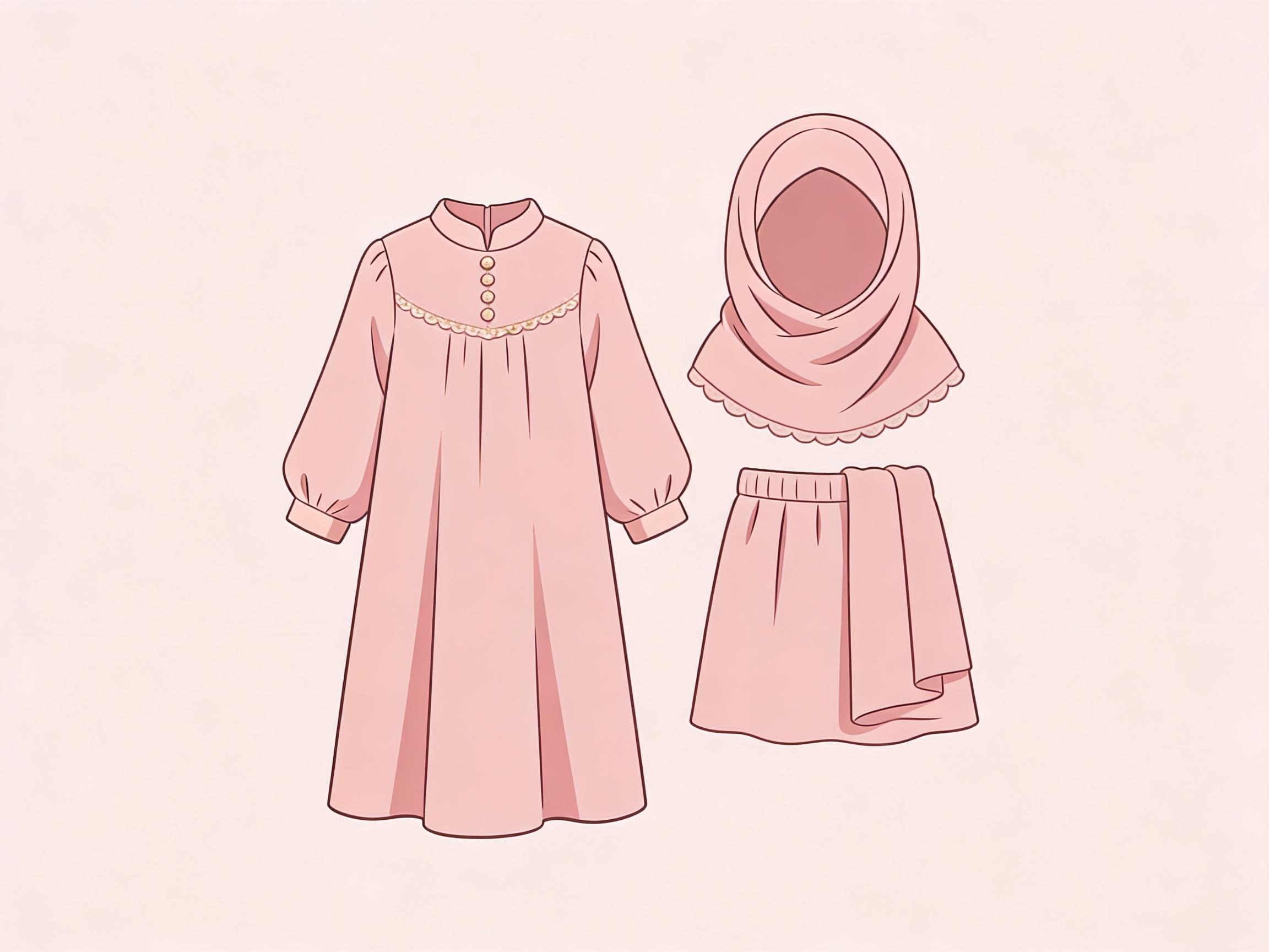 Children's Abaya Set